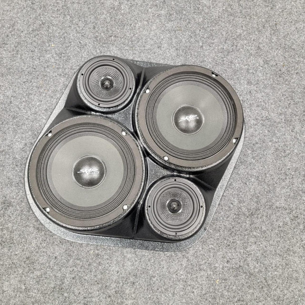 DOWN4SOUND PODS DOWN4SOUND Custom Speaker Pods Brand - Dual 6.5" and Dual 3.5" Universal Flat Speaker Pods for any flat mounting location