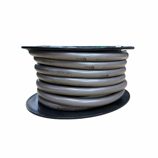 Down4Sound 1/0 Tinned OFC Wire (Silver) - By the Foot