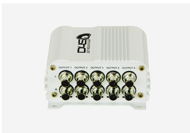 Down4Sound DOWN4SOUND - EZY RCA110GX - WHITE GLOSS - POWER RCA DISTRIBUTION WITH MASTER GAIN CONTROL