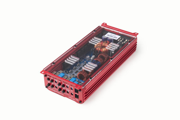 Down4Sound DOWN4SOUND MM1604 (MINI MAXX) - RED | 600W RMS MINI 4CH CAR AUDIO AMPLIFIER
