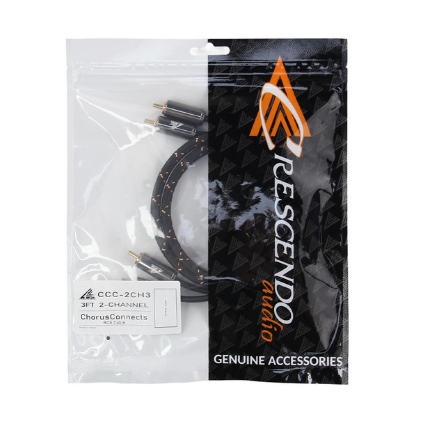 Crescendo Audio ChorusConnects Audiophile Grade 2channel RCA Cable - 3ft