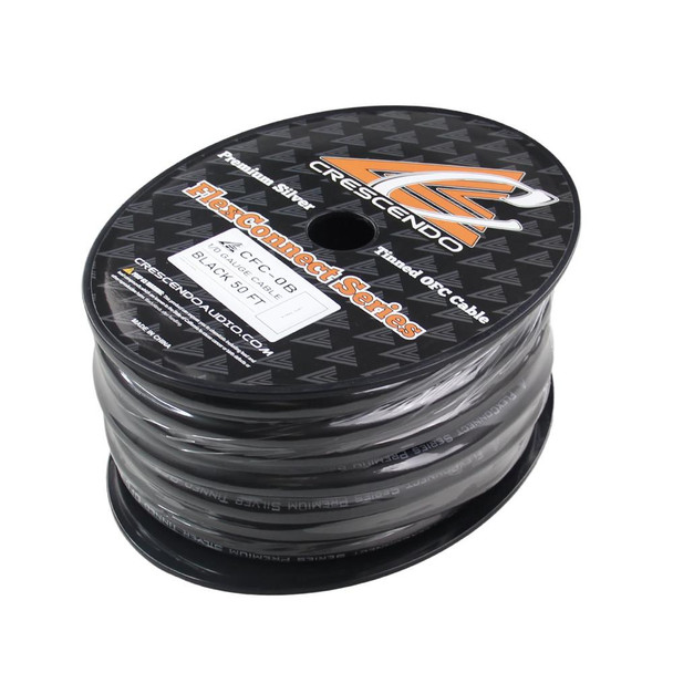 Crescendo Audio FlexConnect OFC 1/0 BLACK (50FT Spool)