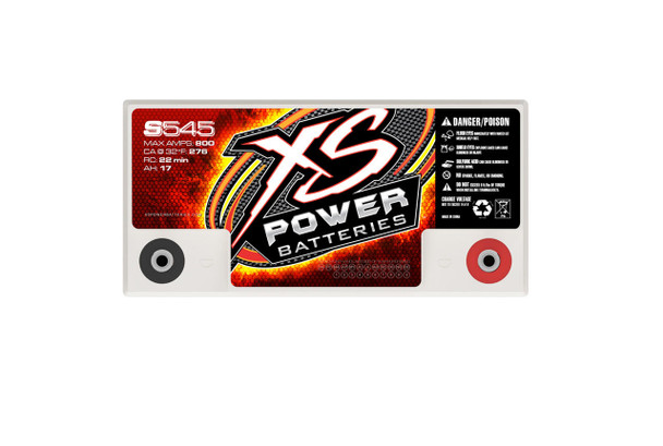 XS Power S545 - 12V AGM Starting Battery, Max Amps 800A CA 240A