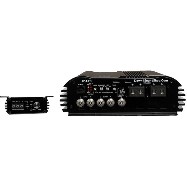  DOWN4SOUND | JP43 V2 BLACK GLOSS | 4300W RMS AMPLIFIER 