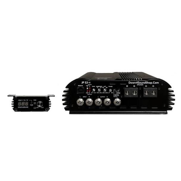  DOWN4SOUND | JP53 V2 BLACK GLOSS | 5300W RMS AMPLIFIER 