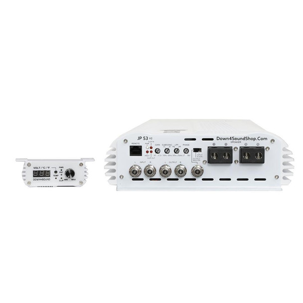  DOWN4SOUND | JP53 V2 WHITE GLOSS | 5300W RMS AMPLIFIER 