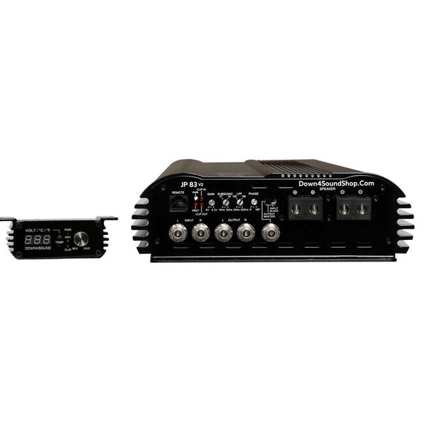  DOWN4SOUND | JP83 V2 BLACK GLOSS | 8300W RMS AMPLIFIER 
