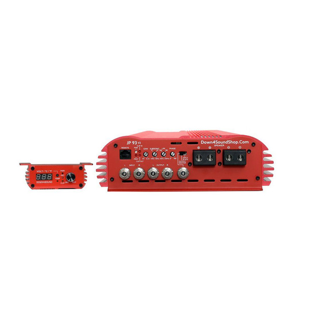  DOWN4SOUND | JP93 V2 RED | 9300W RMS AMPLIFIER 