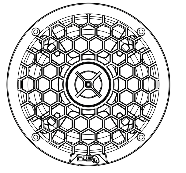 DOWN4SOUND | M3 MARINE 6.5 RGB | 6.5" MARINE COAXIAL SPEAKER SET | 175W RMS EACH | 4 OHM