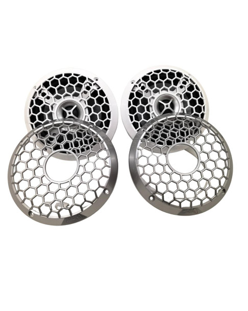  DOWN4SOUND |  M3 MARINE 6.5 WITH RGB LIGHTING | 6.5" MARINE COAXIAL SPEAKER SET | 175W RMS EACH | 4 OHM 