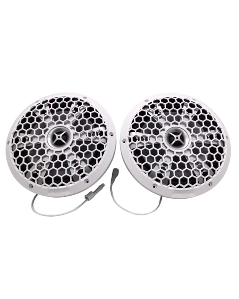  DOWN4SOUND | M3 MARINE 8 WITH RGB LIGHTING  | 8" MARINE COAXIAL SPEAKER SET | 200W RMS EACH | 8 OHM 