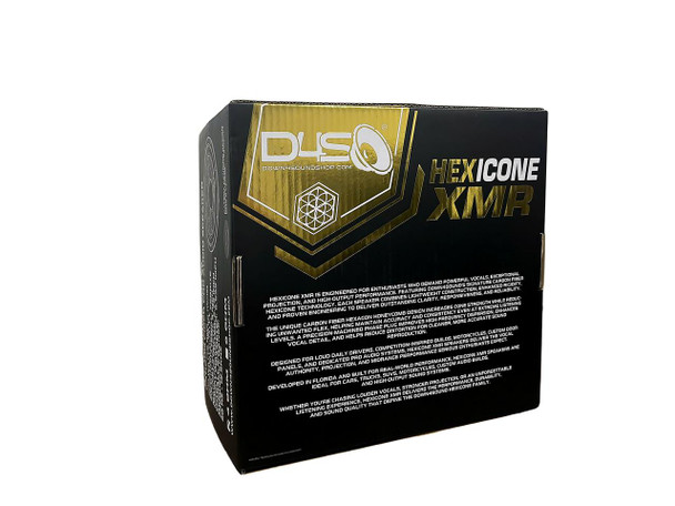  DOWN4SOUND | HEXICONE XMR 65 | 6.5" CARBON FIBER PRO AUDIO SPEAKER | 200W RMS | 4 OHM 
