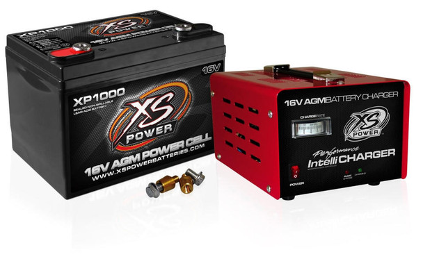 XS Power XP1000CK2 - XP1000 16V Battery and 1004 16V, 15A IntelliCharger Combo