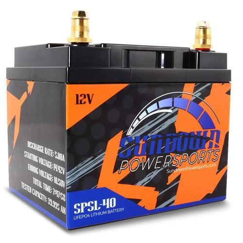 SUNDOWN POWERSPORTS - USED STOCK SUNDOWN POWERSPORTS - USED | SPSL-40 40AH LIFEPO4 LITHIUM BATTERY 