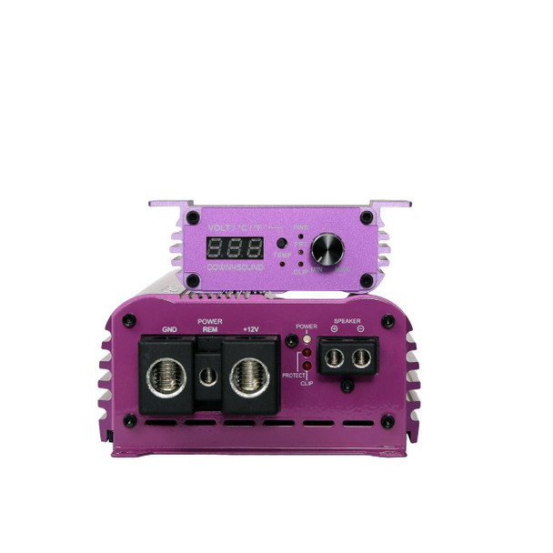 DOWN4SOUND | MM3000KFD V2 (MINI MAXX) - PURPLE | 3000W RMS MINI | FULL BRIDGE AMPLIFIER 