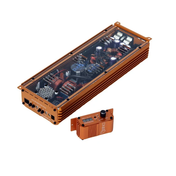 DOWN4SOUND | MM3000KFD V2 (MINI MAXX) - ORANGE | 3000W RMS MINI | FULL BRIDGE AMPLIFIER