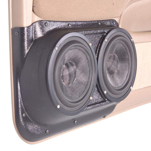  DOWN4SOUND PODS | DUAL 6.5" FRONT DOOR SPEAKER PODS FOR THE 2000-2003 TOYOTA TUNDRA MANUAL/ELECTRIC WINDOW 