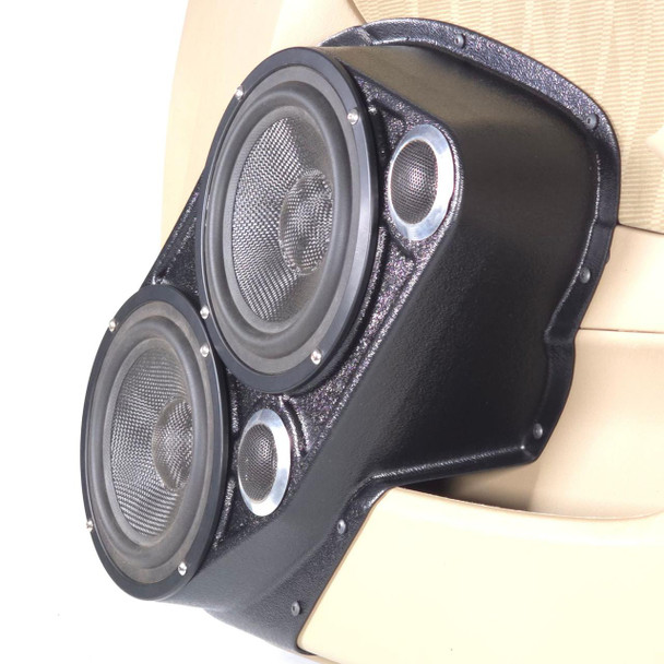  DOWN4SOUND PODS | DUAL 6.5" + DUAL 2" FRONT DOOR SPEAKER PODS FOR THE 2001-2005 HONDA CIVIC 4 DOOR SEDAN 