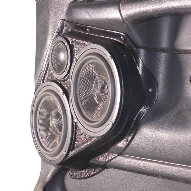  DOWN4SOUND PODS | DUAL 6.5" + 3.5" FRONT DOOR SPEAKER PODS FOR THE 2002-2005 DODGE RAM 