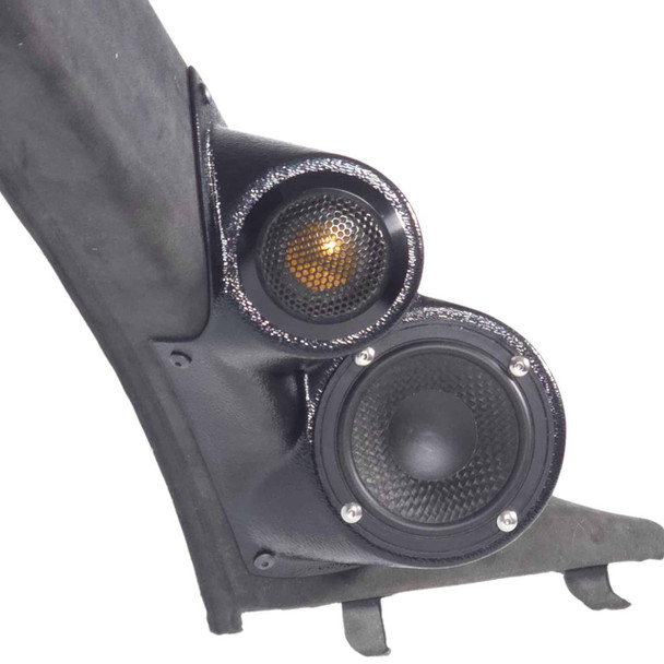  DOWN4SOUND PODS | 3.5" +  2" LOWER A-PILLAR SPEAKER PODS FOR THE 2004-2007 BMW 5 SERIES 