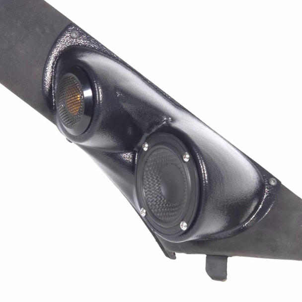  DOWN4SOUND PODS | 3.5" +  2" LOWER A-PILLAR SPEAKER PODS FOR THE 2004-2007 BMW 5 SERIES 