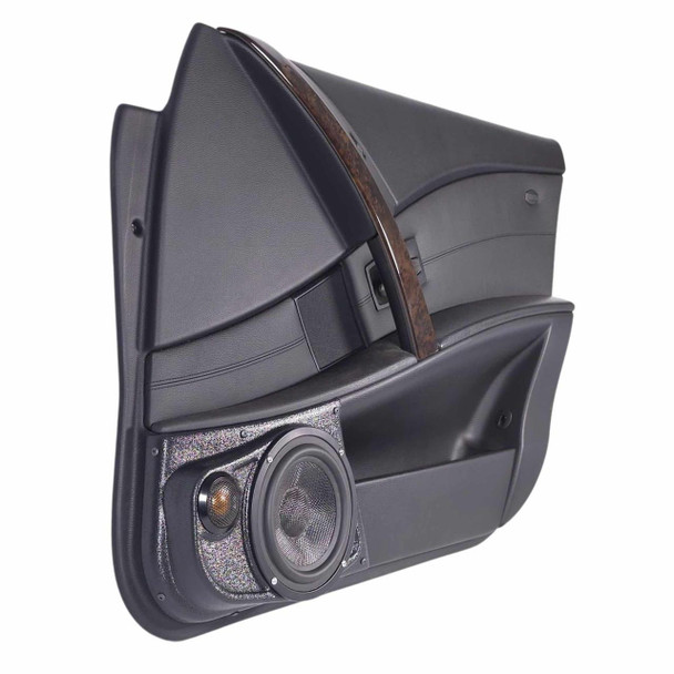  DOWN4SOUND PODS | 6.5" + 2" FRONT DOOR SPEAKER PODS FOR THE 2004-2007 BMW 5 SERIES 
