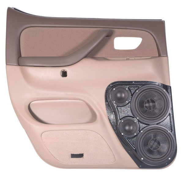  DOWN4SOUND PODS | DUAL 6.5" + DUAL 3.5" REAR DOOR SPEAKER PODS FOR THE 2004-2006 TOYOTA TUNDRA, 2001-2007 SEQUOIA 