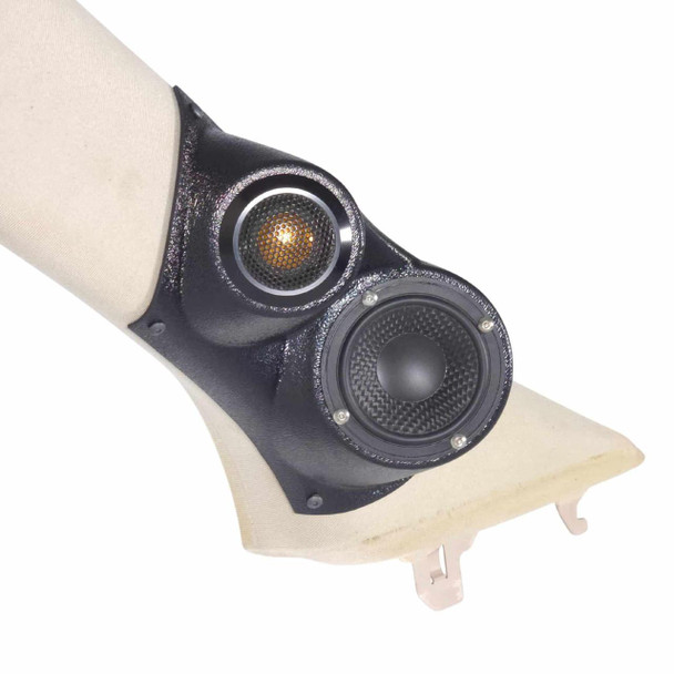  DOWN4SOUND PODS | 3.5" + 2" LOWER A-PILLAR SPEAKER PODS FOR THE 2005-2010 KIA SPORTAGE 