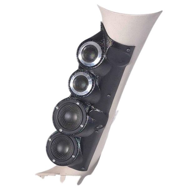  DOWN4SOUND PODS | DUAL 3.5" + DUAL 2" A-PILLAR SPEAKER PODS FOR 2007-2009 CHEVROLET AVALANCHE, TAHOE, SILVERADO, SUBURBAN, GMC SIERRA, YUKON & CADILLAC ESCALADE 