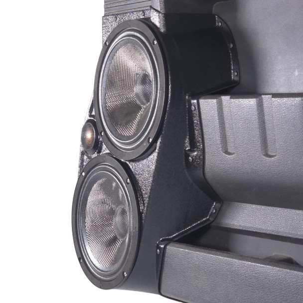  DOWN4SOUND PODS | DUAL 8" + 2" FRONT DOOR SPEAKER PODS FOR THE 2008-2016 FORD F-250/F-350/F-450/F-550 SUPER DUTY 