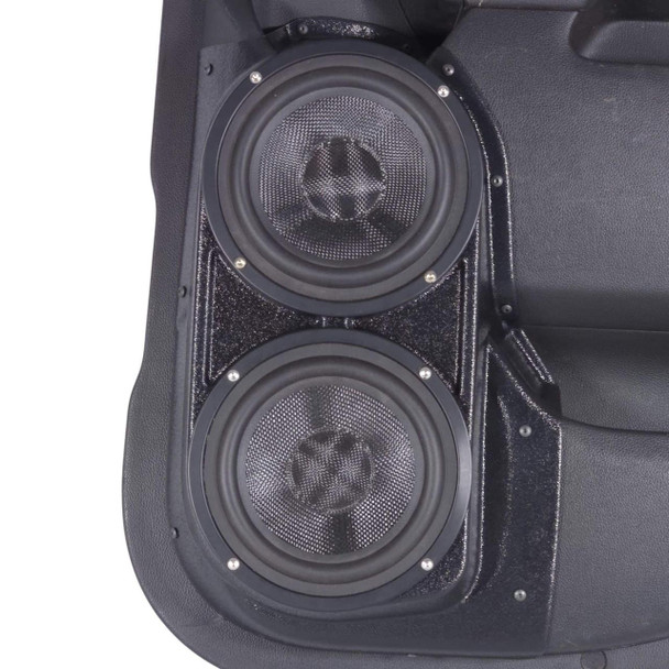  DOWN4SOUND PODS | DUAL 6.5" REAR DOOR SPEAKER PODS FOR THE 2014-2018 SILVERADO SIERRA *EXTENDED CAB* 