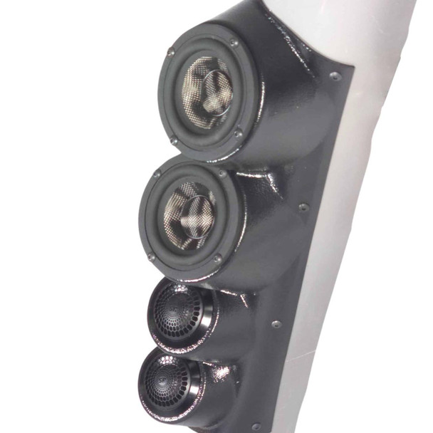  DOWN4SOUND PODS | DUAL 3.5" + DUAL 2" LARGE A-PILLAR SPEAKER PODS FOR THE 2015-2020 CHEVROLET TAHOE, SUBURBAN & GMC YUKON 