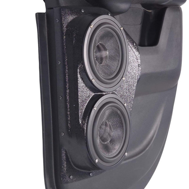  DOWN4SOUND PODS | DUAL 6.5" REAR DOOR SPEAKER PODS FOR THE 2019-2026 DODGE RAM *EXTENDED CAB* 
