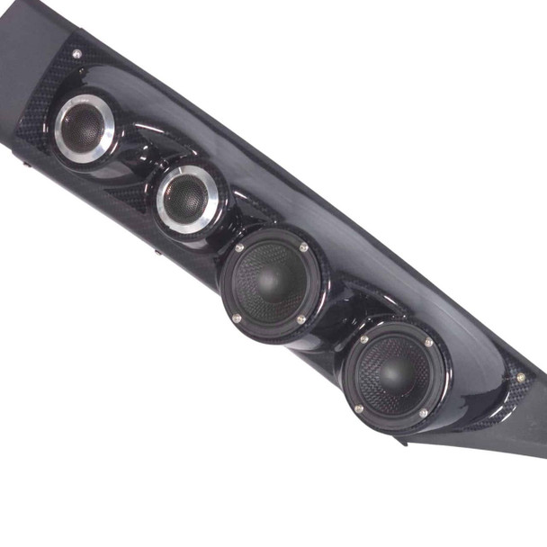  DOWN4SOUND PODS | DUAL 3.5" + DUAL 2" LARGE A-PILLAR SPEAKER PODS FOR THE 2019-2023 CHEVROLET SILVERADO, GMC SIERRA 