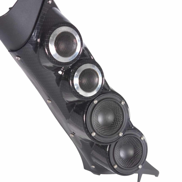  DOWN4SOUND PODS | DUAL 3.5" + DUAL 2" LARGE A-PILLAR SPEAKER PODS FOR THE 2019-2023 CHEVROLET SILVERADO, GMC SIERRA 