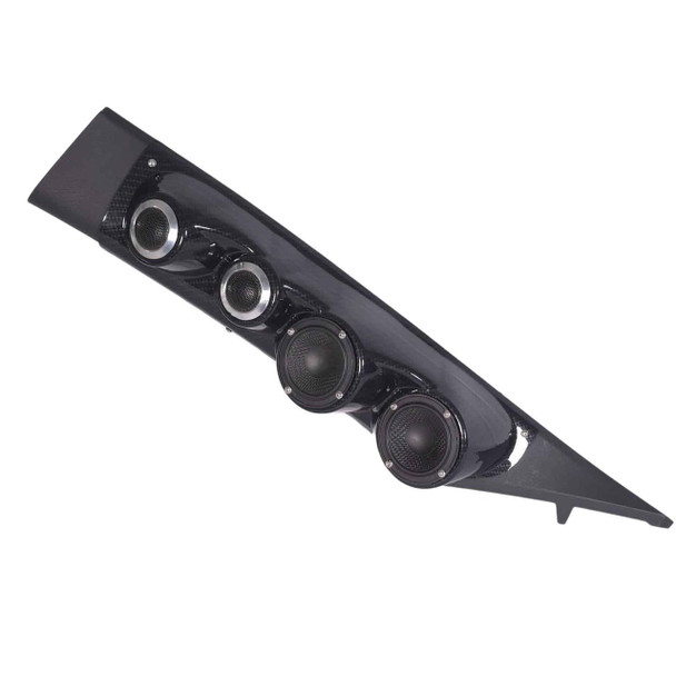  DOWN4SOUND PODS | DUAL 3.5" + DUAL 2" LARGE A-PILLAR SPEAKER PODS FOR THE 2019-2023 CHEVROLET SILVERADO, GMC SIERRA 
