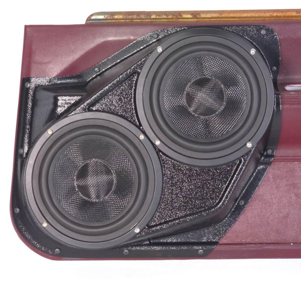  DOWN4SOUND PODS | DUAL 6.5" FRONT DOOR SPEAKER PODS FOR THE 1978-1983 CHEVROLET MALIBU, OLDSMOBILE CUTLASS, 1982-1986 PONTIAC BONNEVILLE, 1982-1987 BUICK REGAL G-BODY *FITS 4-DOOR MODELS ONLY* 
