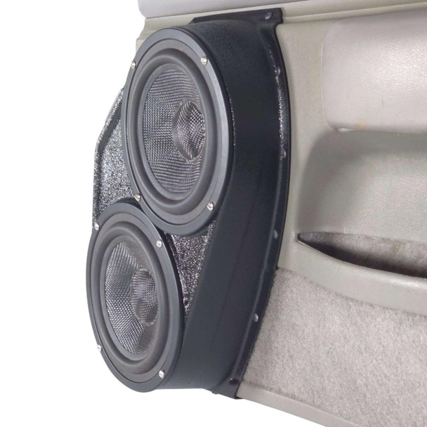  DOWN4SOUND PODS | DUAL 6.5" REAR DOOR SPEAKER PODS FOR THE 1992-1996 CHEVROLET CAPRICE IMPALA SS 
