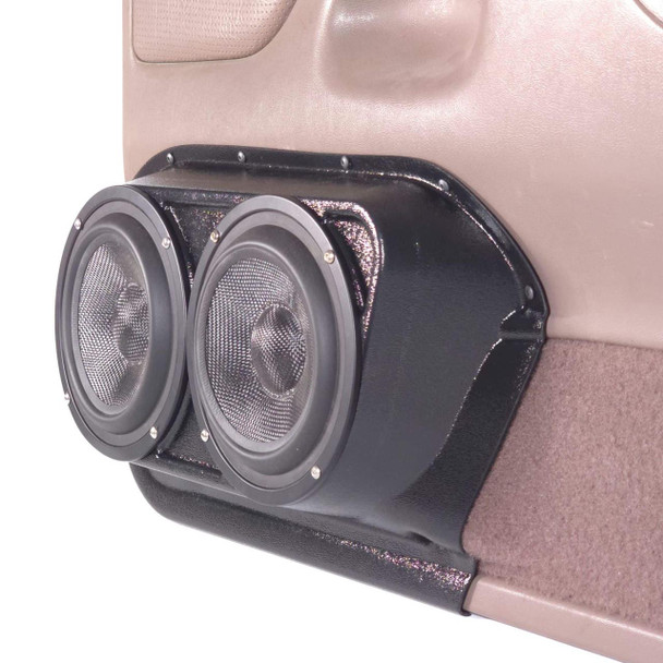  DOWN4SOUND PODS | DUAL 6.5" FRONT DOOR SPEAKER PODS FOR THE 1992-1996 FORD F-150 F-250 F-350 BRONCO 