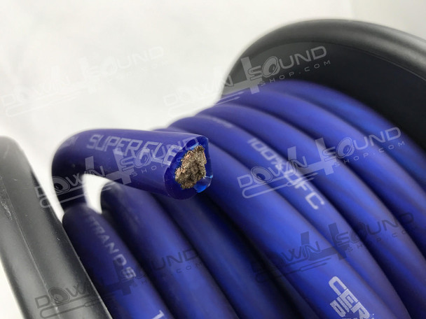 Certified Basshead or 0g OFC Tinned Wire Blue By The Foot