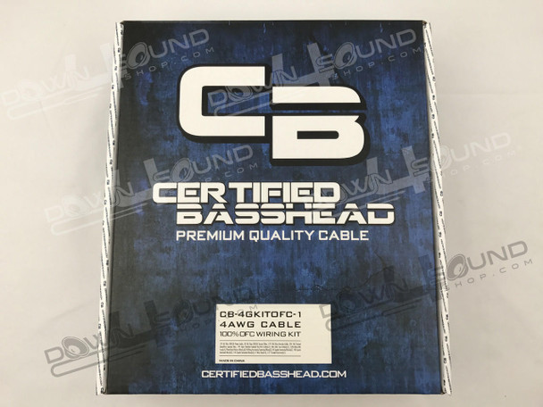 Certified Basshead CERTIFIED BASSHEAD 4AWG 100percent SILVER TINNED OFC AMP INSTALL KIT