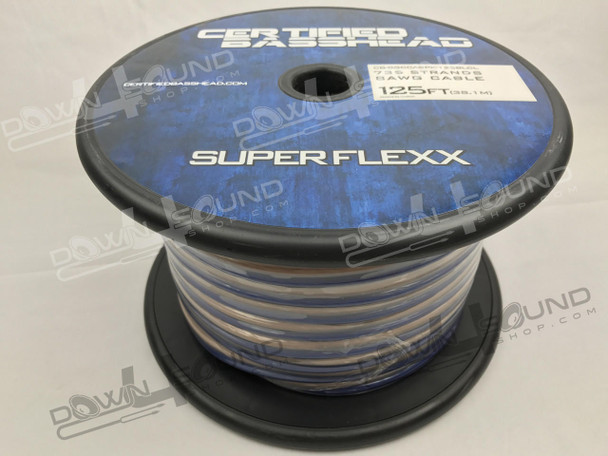 Certified Basshead 1ft 8G CCASPK Wire BlueandClear By the Foot