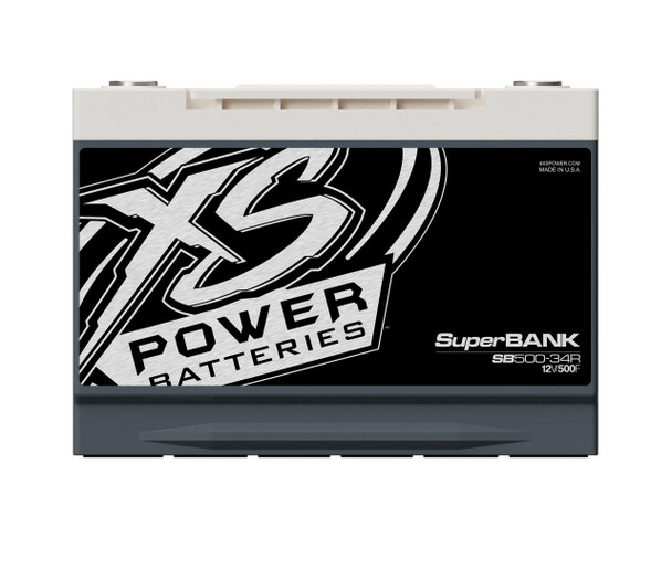 XS Power SB500-34R - 12V Super Capacitor Bank, Group 34R, Max Power 4,000W, 500 Farad