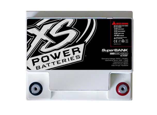 XS Power SB630-1200 - 12V Super Capacitor Bank, 1200 Style, Max Power 4,000W, 630 Farad