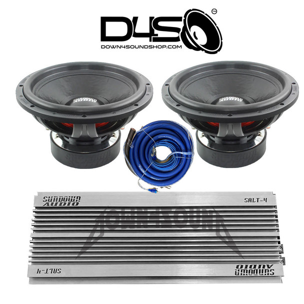 Down4Sound SUNDOWN DOUBLE U SERIES SUB PACKAGE 4000WRms PLEASE READ DESCRIPTION FOR DETAILS