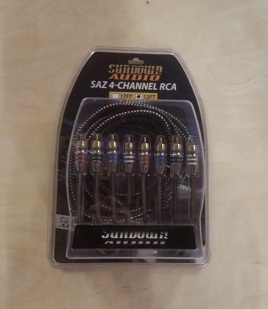 Sundown Audio 12 FT SUNDOWN AUDIO 4 CHANNEL RCA INTERCONNECTS