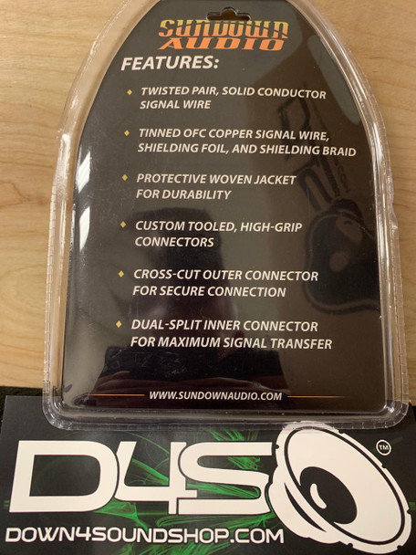 SUNDOWN AUDIO RCA or 1.5FT MONO STRAPPING RCA