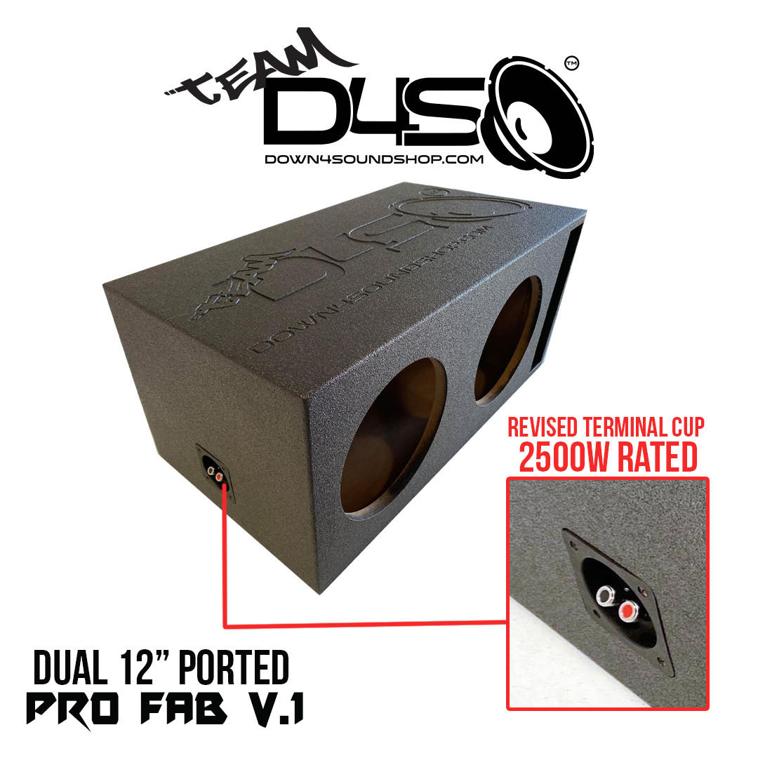 Down4sound PRO-FAB 12 12 Sub Box Dual 12-Inch Ported
