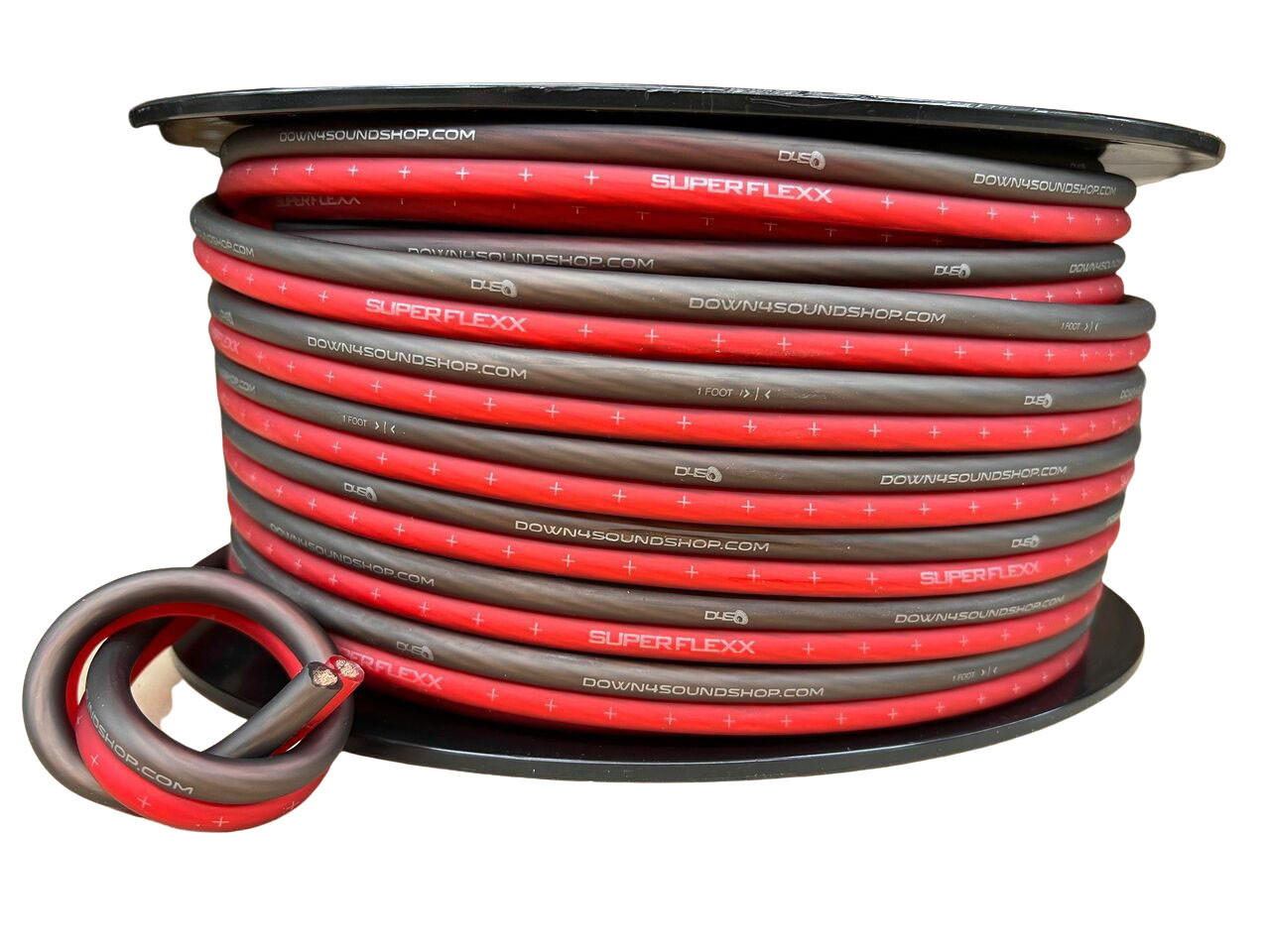 målbar at lege mental DOWN4SOUND 125FT 8 GAUGE CCA SPEAKER WIRE ( RED/BLACK ) - Down4Sound Shop