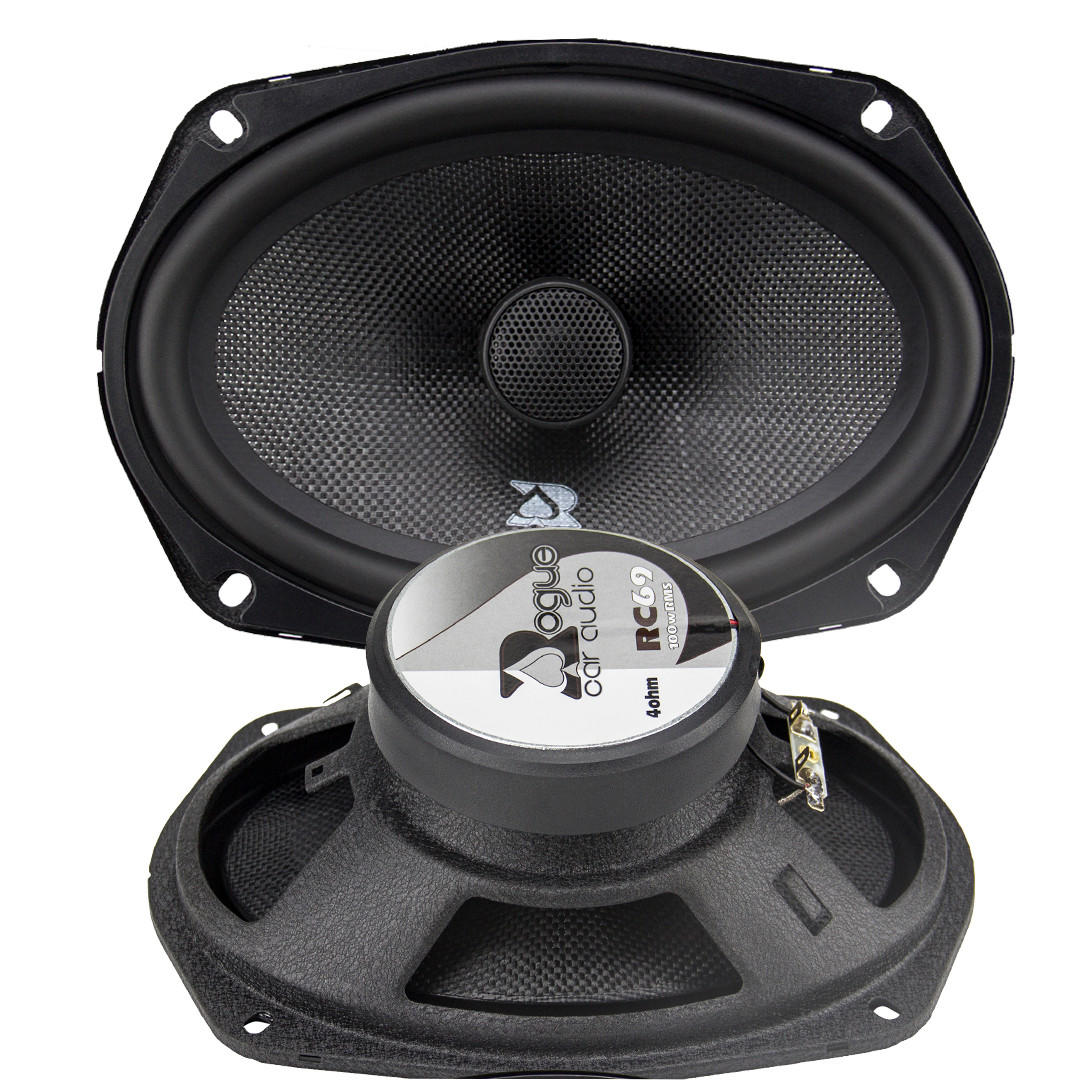 Rogue Car Audio RC69| 80W 6x9 inch Coaxial Speakers - 4 OHM